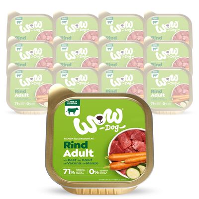 Wow Dog Adult Manzo con Carote e Zucchine 150 gr