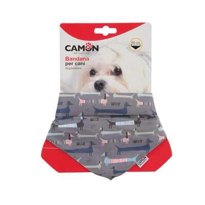 Camon Bandana per Cani grigia M 65 cm