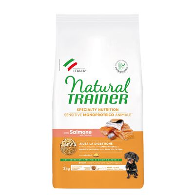 Natural Trainer Sensitive Dog No Gluten Small & Toy Adult con Salmone 2 kg