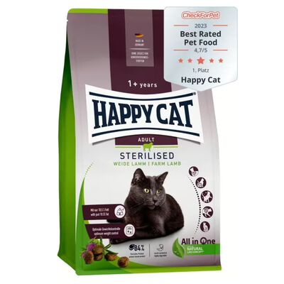 Happy Cat Sterilised Adult Farm con Agnello 4 kg