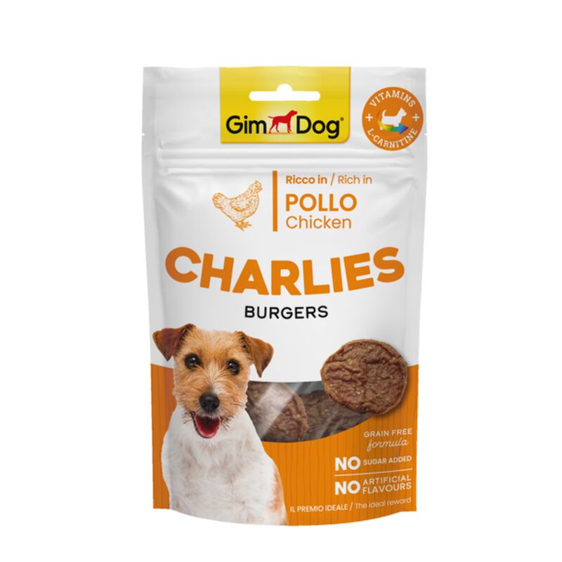 Gimdog Charlies Burgers per cani Pollo 70 gr