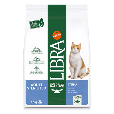 Libra Cat Adult Sterilized con Tonno 1,5 kg 