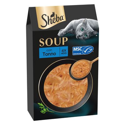 Sheba Cat Adult Soup Tonno 4 x 40 gr