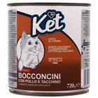 Ket Adult All breeds Bocconcini Pollo e Tacchino 720 gr