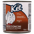 Ket Adult All breeds Bocconcini Pollo e Tacchino 720 gr image number 0