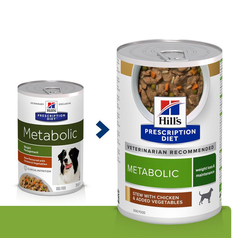 Hill's Prescription Diet Dog Metabolic Spezzatino pollo e verdure 354 gr