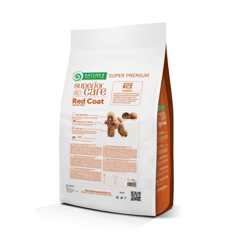 Nature's Protection Superior Care Dog Adult Mini Red Coat con Agnello 1,5 kg