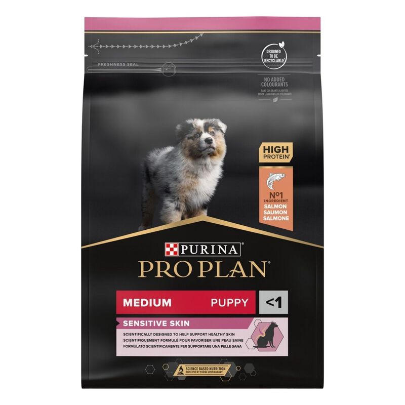 Purina Pro Plan Dog Puppy Medium Sensitive Skin Salmone 3 kg