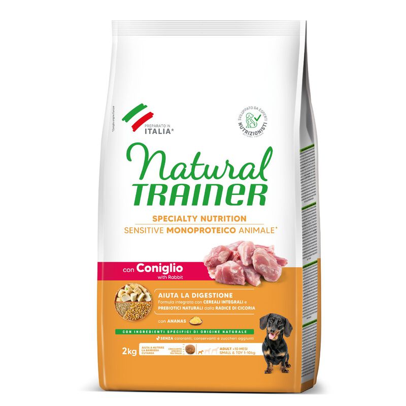 Natural Trainer Dog Adult Mini Sensitive Gluten Free Coniglio 2 kg