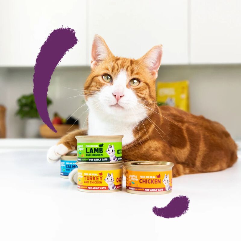 Edgard & Cooper Cat Adult Bocconcini in Salsa Tacchino e Pollo 85 gr