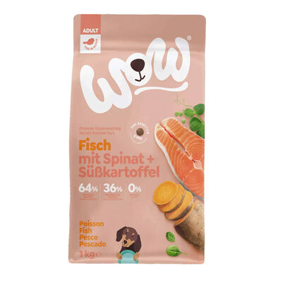 Wow Dog Adult Mini Pesce con spinaci e patate dolci 1kg