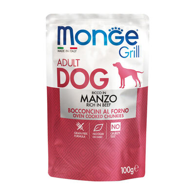Monge Grill Dog Adult Bocconcini Ricco in Manzo 100 gr