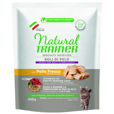 Natural Trainer Cat Hairball con Pollo Fresco 300 Gr.