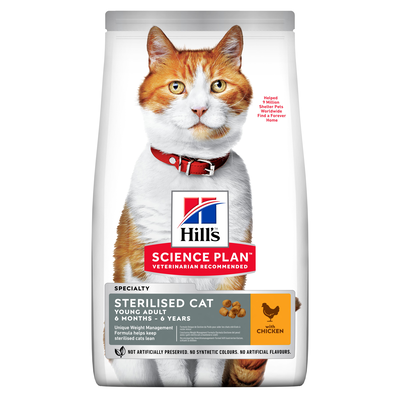 Hill's Science Plan Cat Young Adult Sterilised al Pollo7 kg