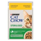 Cat Chow Adult 1+ Sterilised Teneri pezzetti in salsa con pollo e melanzane 85 gr image number 0