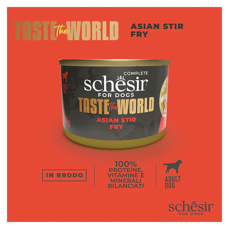 Schesir Taste the World Dog Adult Asian Stir Fry in brodo 150gr