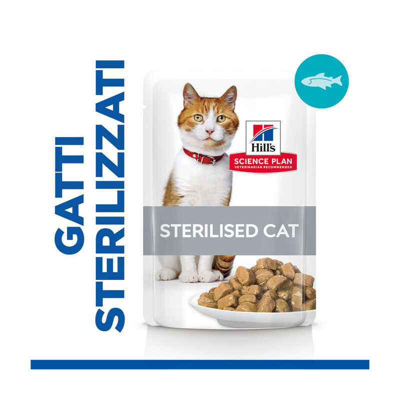 Hill's Science Plan Cat Adult Sterilised con Trota 85 gr