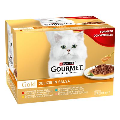 Gourmet Gold Cat Adult Multipack Delizie in Salsa 24 x 85 gr