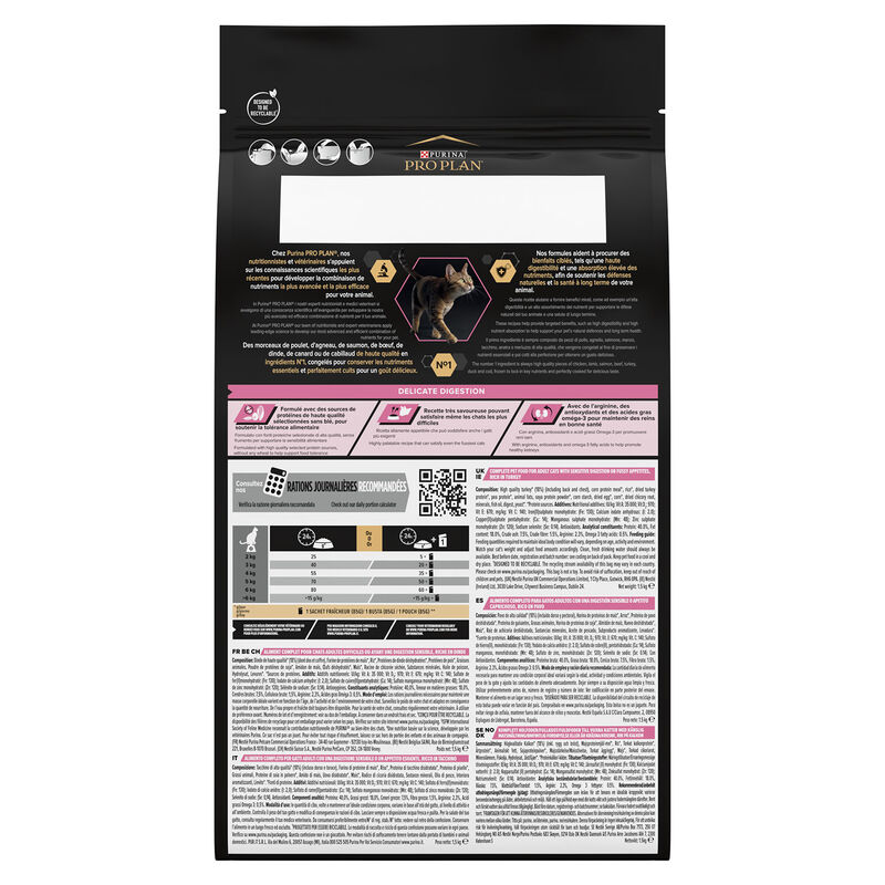 Purina Pro Plan Delicate Digestion Cat Adult 1+ Tacchino 1,5 kg