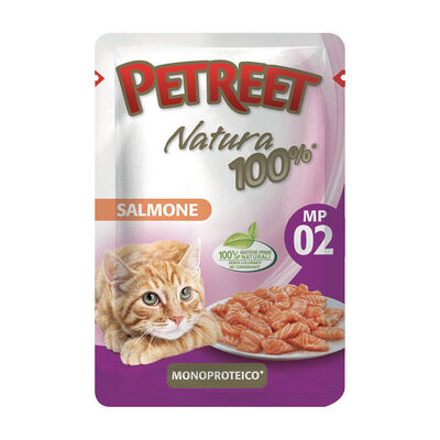 Petreet Cat 100% monoproteico bustina Salmone 70 gr