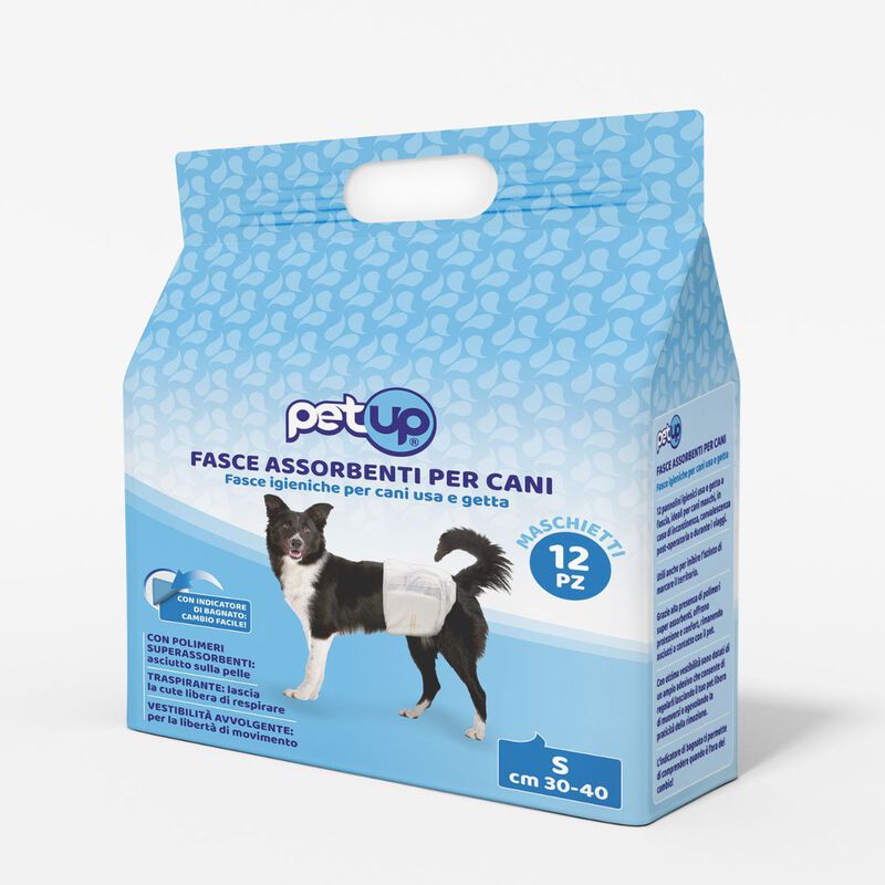 Petup Fasce Assorbenti per cani maschi Taglia S 12 pz