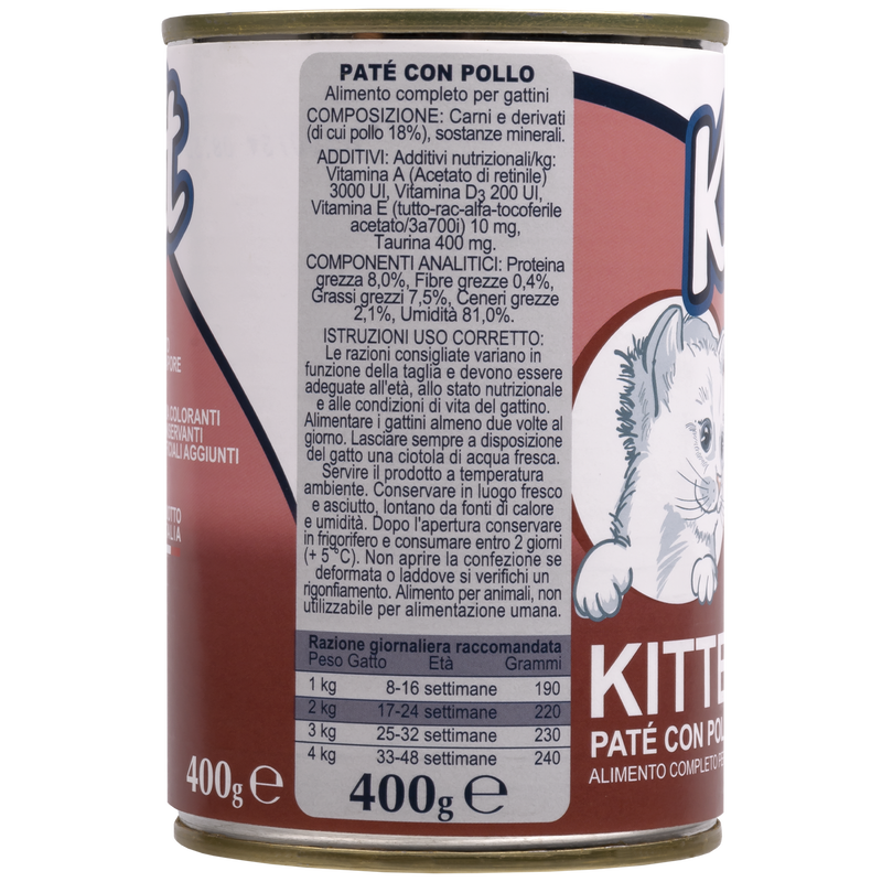 Ket Kitten Paté con Pollo 400gr
