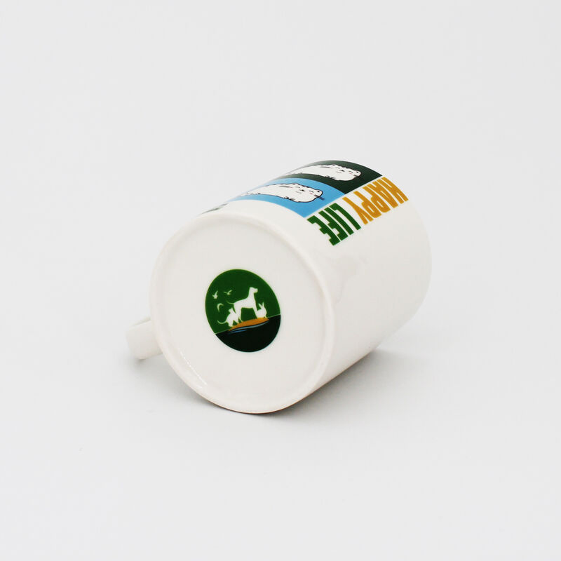 Mug in ceramica con stampa Happy Cat Happy Life