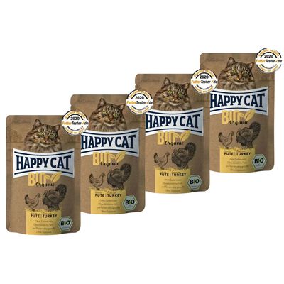 Happy Cat Bio con Pollo e tacchino 85 gr