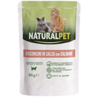 Naturalpet Cat Adult Bocconcini in salsa con Salmone 85gr