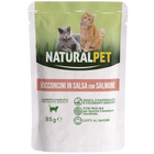 Naturalpet Cat Adult Bocconcini in salsa con Salmone 85gr image number 0