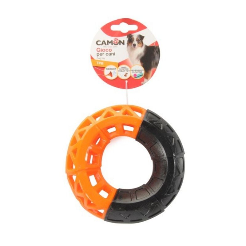 Camon Gioco Cane Anello galleggiante in TPR Spargiricompense con Squeaker