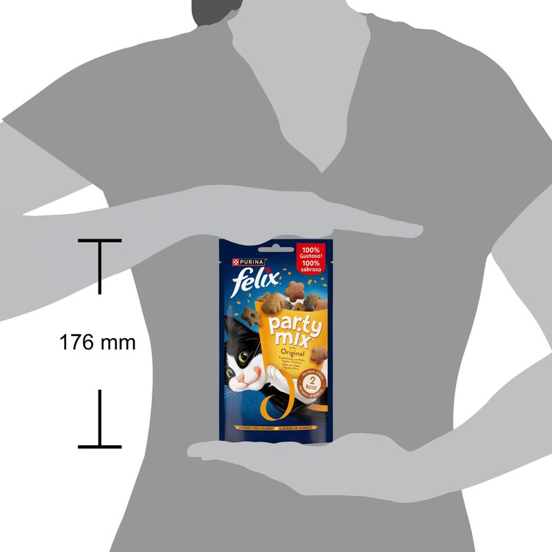 Felix Party Mix Snack Cat Original Mix con Pollo Fegato e Tacchino 60 gr