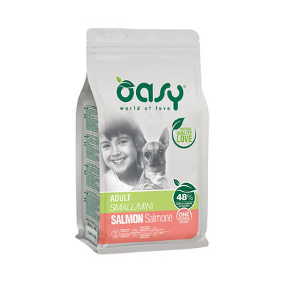 Oasy Dog Adult Small Mini One Animal Protein Salmone 2,5 Kg