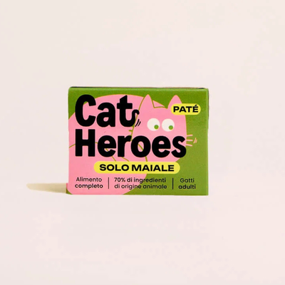 Cat Heroes Pat&eacute; Solo Maiale 95gr