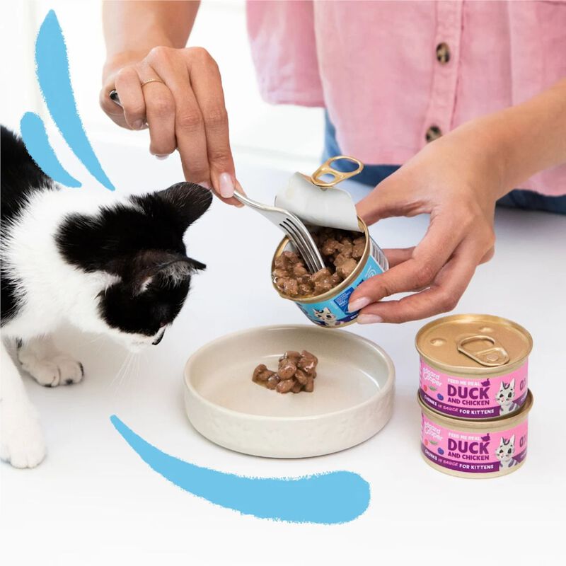 Edgard & Cooper Cat Kitten Bocconcini in Salsa Merluzzo e Pollo 85 gr