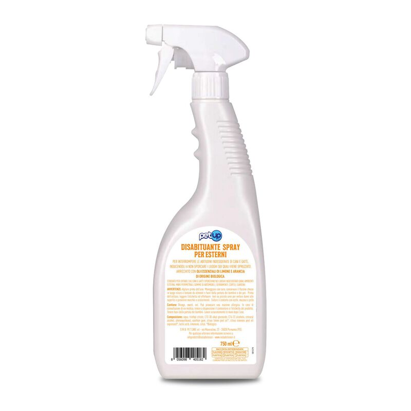 Petup Disabituante Spray oer esterni Limone e Arancia 750 ml