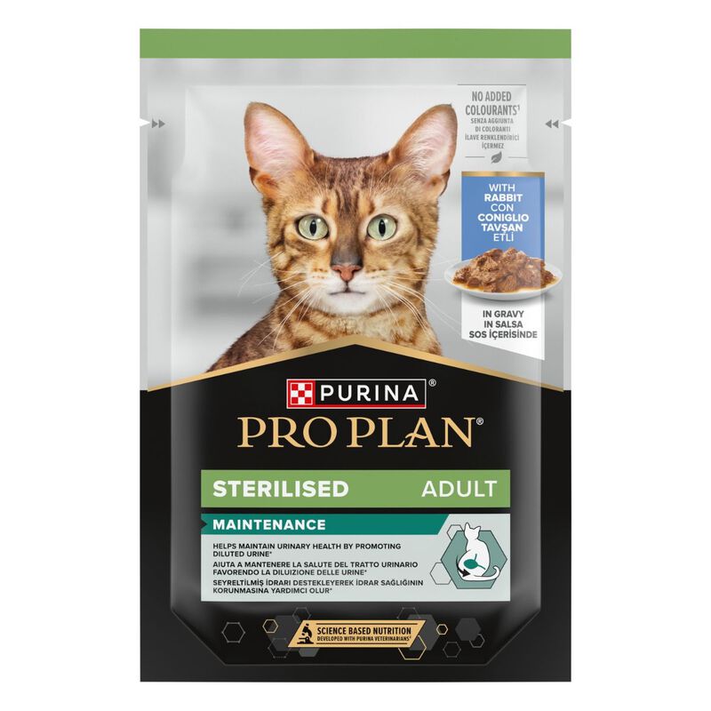 Purina Pro Plan Maintenance per gatti adulti sterilizzati Coniglio 85 gr