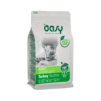 Oasy Cat Adult Sterilised Tacchino 1,5 Kg