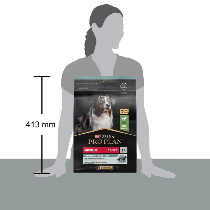 Purina Pro Plan Dog Adult Medium Sensitive Digestion Agnello 3 kg