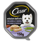 Cesar Dog Selezioni dell'Orto con Agnello sugoso, tacchino e fagiolini in Gelatina 150 gr