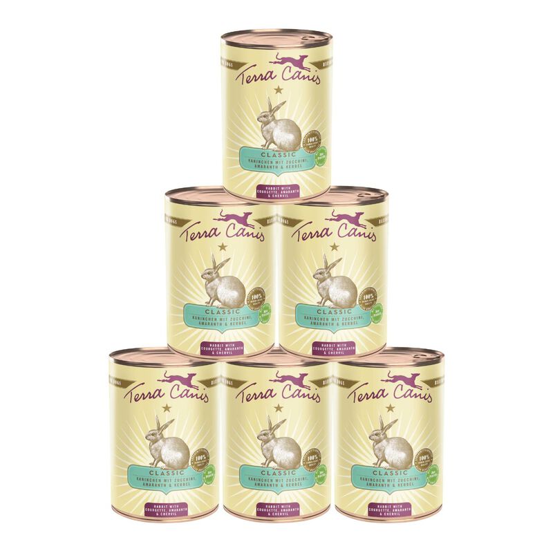 Terra Canis Dog Classic Coniglio con Zucchino, Amaranto e Cerfoglio 400 gr