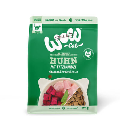 Wow Cat Adult Pollo con erba gatta 325 gr