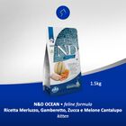 Farmina N&D Ocean Cat Kitten Merluzzo, Gamberetto, Zucca e Melone cantalupo 1,5 kg