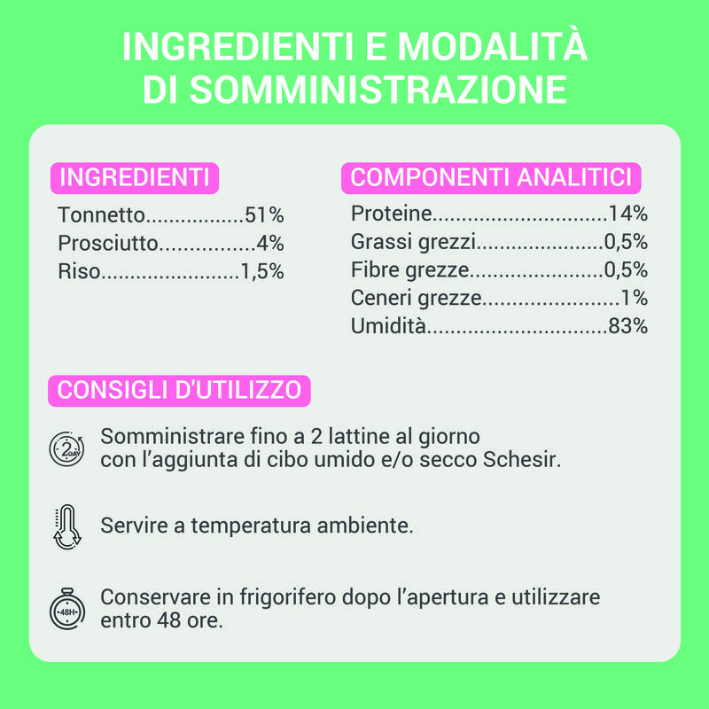 Schesir Cat Pollo con Prosciutto inì brodo70 gr
