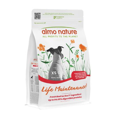 Almo Nature Life Maintenance Crocchette per cani adulti tg S con Manzo 2 kg