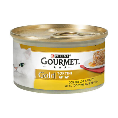 Gourmet Gold Cat Adult Tortini con Pollo e Carote 85 gr