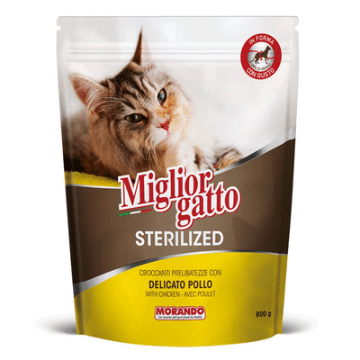 Migliorgatto Cat Sterilized con Delicato Pollo 800 gr