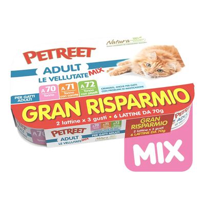 Petreet Cat Vellutate Tonno 6x70 gr