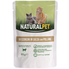 Naturalpet Cat Adult Bocconcini in salsa con Pollo 85gr