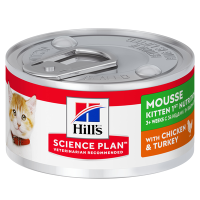 Hill's Science Plan Cat Kitten Mousse con Pollo e Tacchino 82 gr